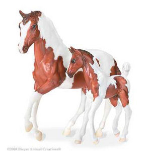 View Item Breyer Classics 62006 Pinto Mare & Foal Set